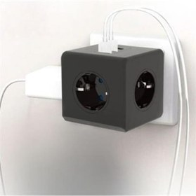 Resim Isıya Dayanıklı Termal Akım Korumalı Ve Çocuk Korumalı 3 Priz Girişli 3 Usb Girişli Küp Priz 
