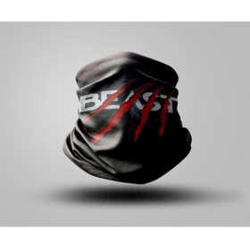 Resim Buffalo Yazı Tasarımlı Motorcu Buff Maske Outdoor Boyunluk Unisex Bandana 