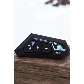 Resim MiraLive Interkom Intercom Kask Kulaklık BT22 Bluetooth Motosiklet Kulaklık 5.0 Bluetooth 