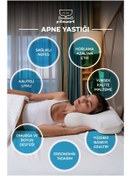 Resim PİLLOWART Ev, Ofis, Araç İçin Uyku Apnesine Özel Ortopedik Visco Destekli Yastık 