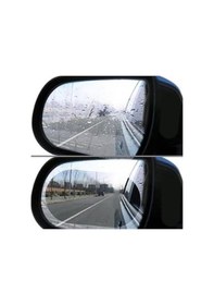 Resim Büro Ev Ofis Arabası İçin 13,5x10cm Araç Dikiz Ayna Yağmur Kaydırır Oto Cam Buğu Film Seti 
