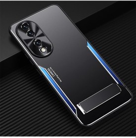 Resim Gebibd Honor 90 Tpu + Alüminyum Alaşım Kılıf, Anti-damla Kickstand Arka Kapak Telefon Takımları 