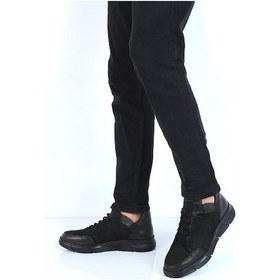 Resim Dropland 8346 Sm - Siyah Nubuk %100 Deri Erkek Bot 001 