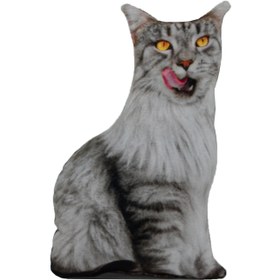 Resim Cabbar 3D Kedi Yastık 