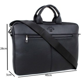 Resim Siyah Omuz Askılı Dosya Evrak 15.6 İnc Laptop ve Evrak Çantası Siyah 