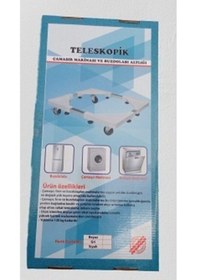 Resim Cmc Dogant Teleskopik Çamaşır Makinası Ve Buzdolabı Altlığı 