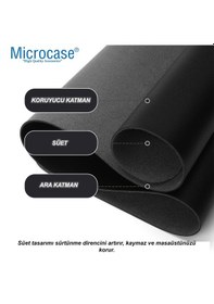 Resim Microcase Deri Mouse Pad Laptop Bilgisayar Geniş Masa Matı 80x40 Al3023 Kırmızı 