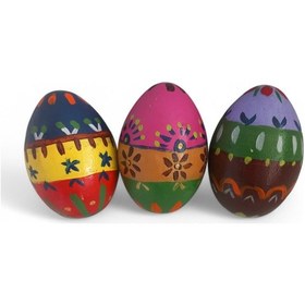 Resim Paskalya Yumurtası El Boyama 3'lü Özel Tasarım 3 