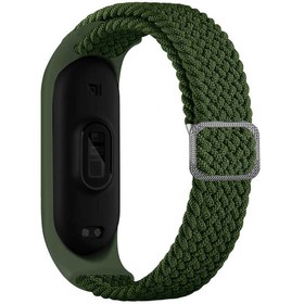 Resim Xiaomi Mi Band 4 Uyumlu KRD-49 Örgü Zore Kordon-Yeşil 