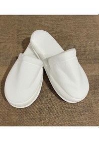 Resim Çift Kat Polyester Havlu Süslenebilir Lohusa Terliği 5 Çift 