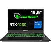 Resim Monster Tulpar T5 V23.4.2 Intel Core i7 12700H 32 GB RAM 1 TB SSD 8 GB RTX 4060 FreeDOS 15,6\ FHD 144 Hz Oyun Bilgisayarı 
