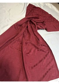 Resim Altuntaşaksesuar Kadın Pamuklu Çizgili Desenli Şal Kırmızı 