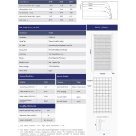 Resim Wos Enerji 620 W Watt Güneş Paneli Half-Cut Topcon Çift Cam Solar Panel (Çift Yönlü) 