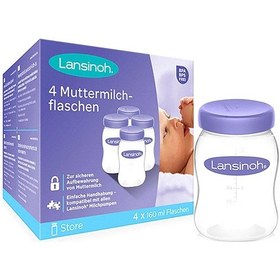 Resim Lansinoh Süt Saklama Kabı 4'lü 20517 