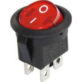 Resim Ic-131-4 Yuvarlak Işıklı Anahtar On-Off 4 Bacaklı 50 Adet 
