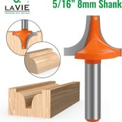 Resim 1 adet LAVEIE 8mm Şaftlı Yuvarlak Üstten Delme Ucu, Tungsten Katı Karbür Ahşap İşleme Ucu - Hassas Kazıma & Freze Kesici, Elektrik Gerektirmez, Ahşap İşleme Aracı | Çok Yönlü Ahşap Aracı | Dayanıklı Freze Aksesuarı 