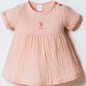 Resim U.S. Polo Assn. U.s. Polo Assn Kız Bebek Elbise Pudra-2523 