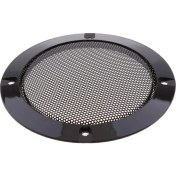 Resim Flameer 4 Inç Araba Ses Hoparlör Kapağı Dekoratif Daire Metal Örgü Izgara 4 Inç (Yurt Dışından) 