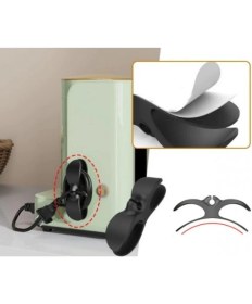 Resim Çok Amaçlı Airfryer Kablo Sarma Aleti, 2'li Beyaz Set 