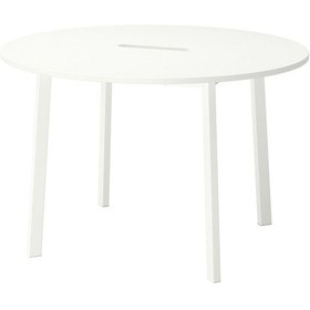 Resim Toplantı Masası, Beyaz, 120x75 Cm Beyaz 