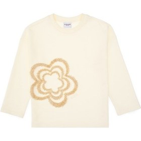 Resim U.S. Polo Assn. Kız Çocuk Krem Bisiklet Yaka Sweatshirt 50317921-VR256 