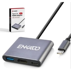 Resim Enkado Ekd-tp43 Type-c To Hdmı+pd+usb 3.0 Çevirici 1923 Renkli 