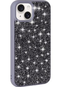 Resim Apple Uyumlu iPhone Apsuwa İphone Uyumlu 15 Plus Kılıf Parlak Taşlı Pırlanta + Ekran Koruyucu - 