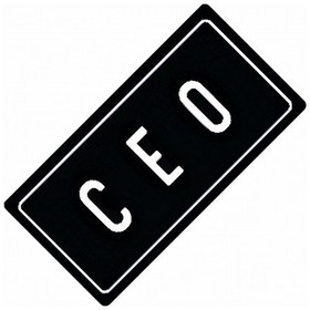 Resim Ceo Yazılı Sök-tak-pratik Vantuzlu Yeni Nesil Dekor Plaka 