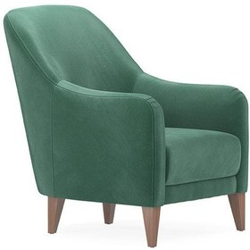 Resim Enza Home Fiore Berjer, Kadife Dokulu - Su Yeşil 