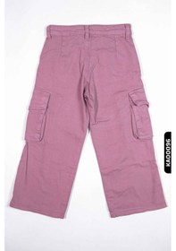 Resim Xo Kids Kargo Cepli Düğmeli Düz Paçalı Kız Çocuk Pantolon 5-14 Yaş 23022 Gülkurusu 