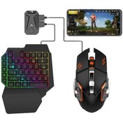 Resim Kılıfsiparis Pubg Klavye Jchf-68 5 In 1 Klavye Mouse Bağlantılı Mobil Oyun Seti Konsolu 528574 