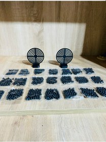 Resim Hedef 2 Adet 9 Cm + 21 Paket Plastik Boncuk Karışık 