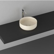 Resim İsvea Infinity Ø 36 Cm Tezgahüstü Lavabo - Fildişi 