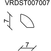 Resim Neuhofer Yuvarlak Çeyrek Çıta 07 mm 100 cm 