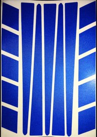 Resim Şerit Şeklinde Reflektif Mavi Sticker Çınar Extreme 