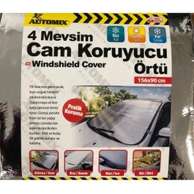 Resim BTL OTOMOTİV Araç Buzlanma Önleyici Örtü Branda Buz Kar Güneş Koruyucu (156cm. X 90cm. ) 