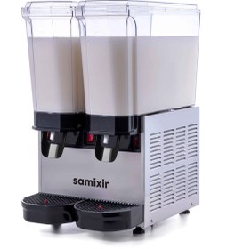 Resim Klasik Twin Ayran/Şerbet Dispenseri, 20+20 Lt. - Karıştırıcılı - Inox - Samixir 
