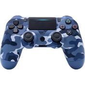 Resim Geeroyoo Ps4 Kablosuz Oyun Kumandası - Bluetooth 5.1, Led Aydınlatmalı, Taşınabilir, Kamuflaj Mavi 