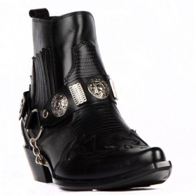Resim FootCourt Siyah Erkek Kovboy Botu (WESTERN) 