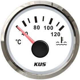 Resim KUS Hararet Göstergesi Beyaz 12/24V 52mm 