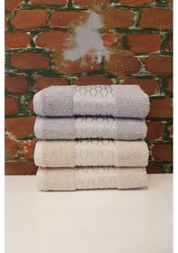 Resim Özdilek Elissa 4'lü Havlu - Gri Bej Çok Renkli 