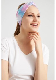 Resim Batik Aqua, Butik Tasarım Kadın Bandana Saç Bandı, Ekstra Yumuşak, Esnek, Doğal, Pamuklu Penye Batik Çok Renkli 