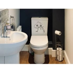 Resim Koku Surat Klozet Sticker 