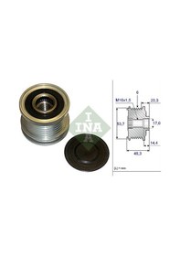 Resim Ina Alternatör Kasnak Rulmanlı 6-kanal Opel Astra J/ınsıgnıa/zafı N11.9887 