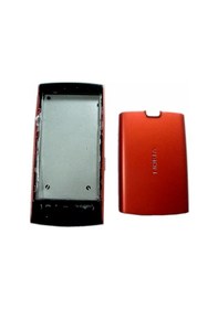 Resim Nokia 5250 Full Kasa Kapak Tuş Takımı 5250 Uyumlu Kırmızı Renk Or 