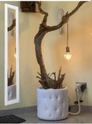 Resim Beyaz Ahşap Dekoratif Duvar Ayna 121 23 Beyaz 