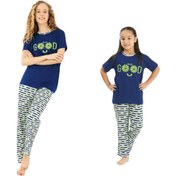 Resim Yeni İnci Yeni Inci Anne Kız 2 Adet Viskon Pijama Takım 1901-371 