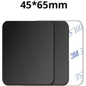 Resim GongtuShop 3 Adet Siyah 45X65 Stili Pcs Manyetik Metal Plaka Araç Telefonu Tutacağı Evrensel Demir Levha Disk Etiket Montajı Cep Telefonu Mıknatıs Standı IPhone Için (Yurt Dışından) 