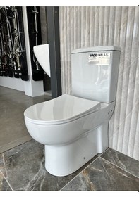 Resim Turavit Omega Duvara Sıfır Klozet + Rezervuar + İç Takım + Kapak Yavaş Kapak ve İç Takım Dahil 