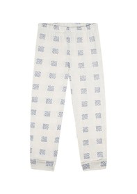 Resim Antebies Organik Krem Uzun Kollu Kız Çocuk Pijama Takımı Renkli 